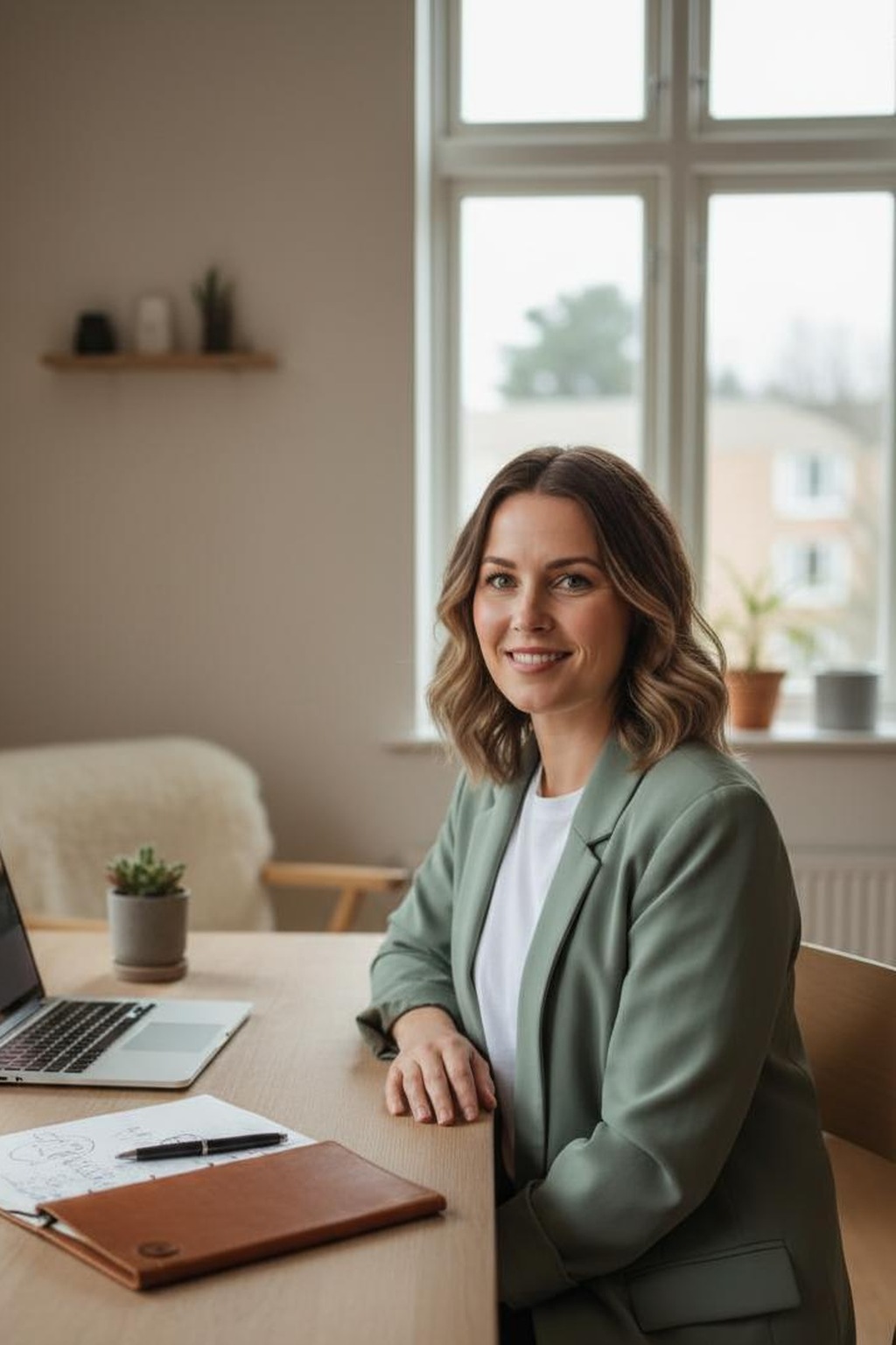 Sofia på kontoret